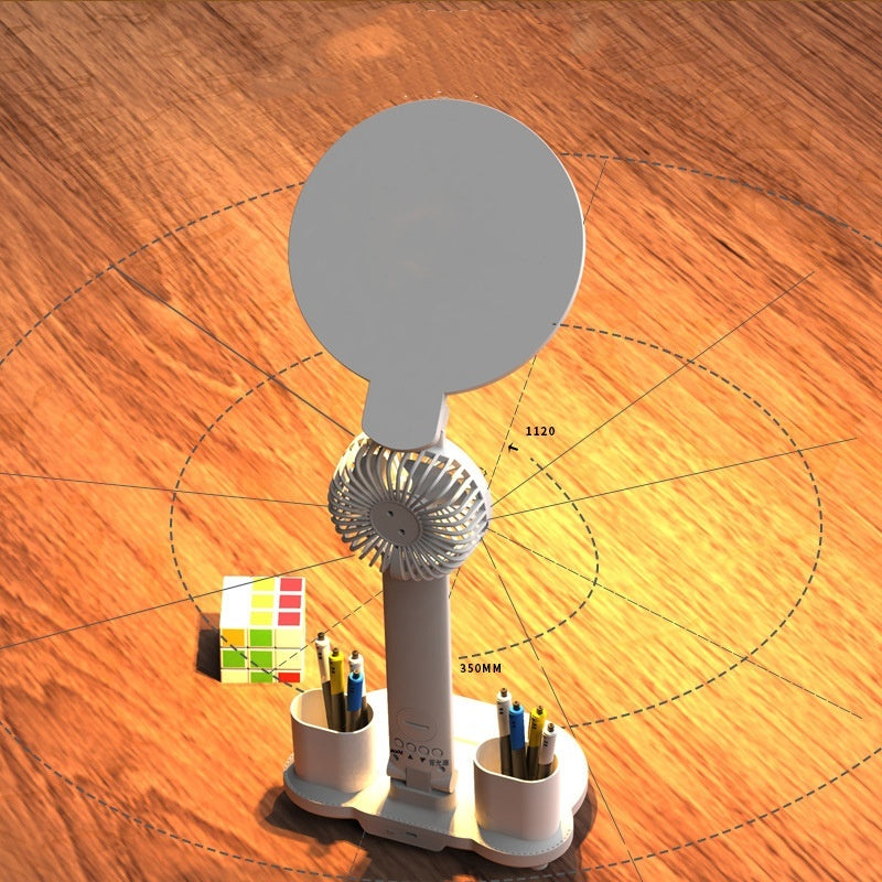 Foldable LED Desk Lamp with Clock & USB Charging