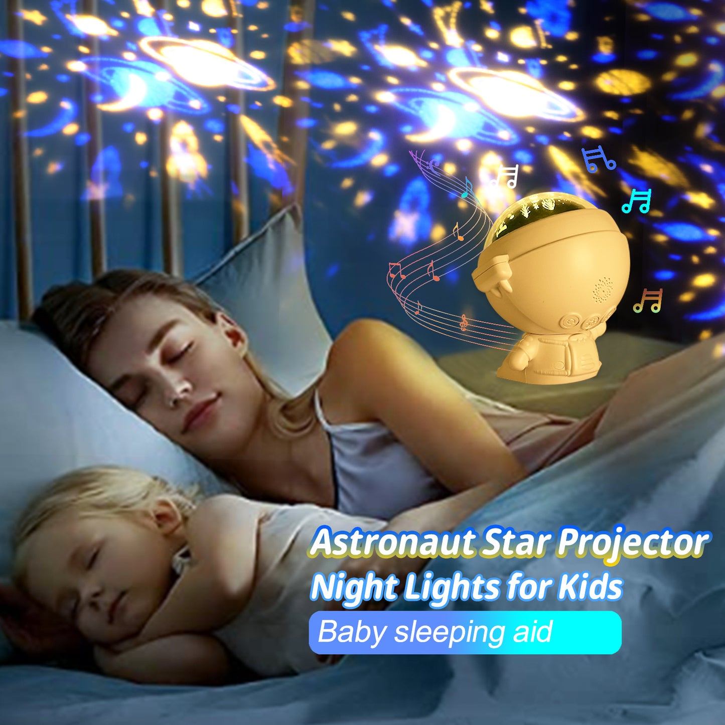 Astronaut Galaxy Projector Night Light